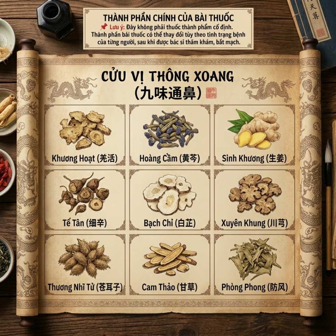 Cửu vị thông xoang